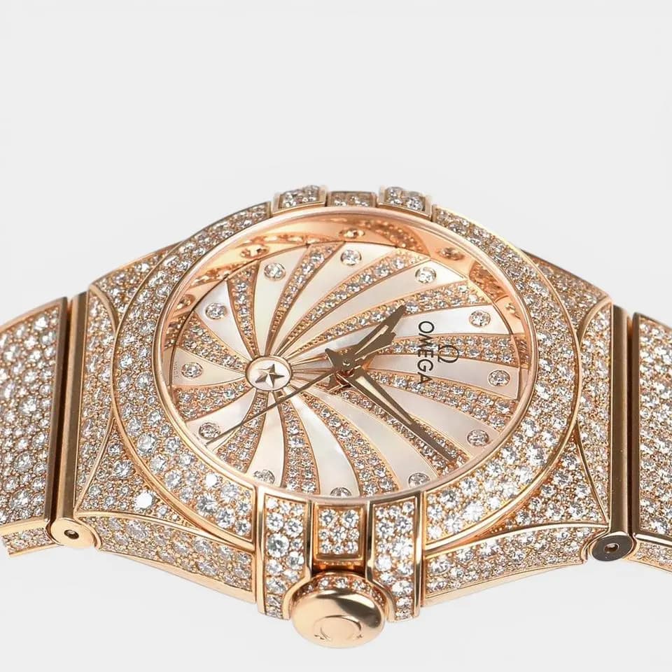 Omega Constellation Ladies / Red gold / 31 mm / Box&Papers / 123.55.31.20.55.006