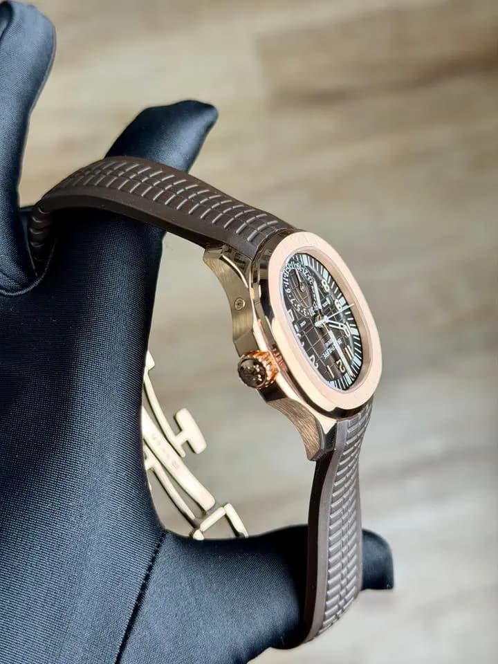 Patek Philippe Aquanaut Travel Time Brown Arabic 5164R-001
