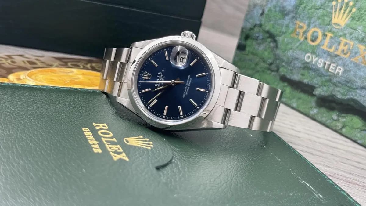 Rolex Oyster Perpetual Box and papers, serviced mint condition