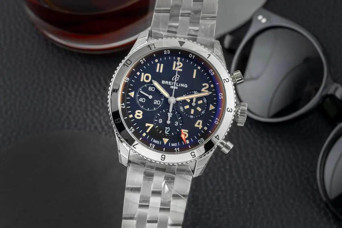 Breitling Super Avi Chronograph GMT 46 P-51 Mustang AB04453A1B1A1