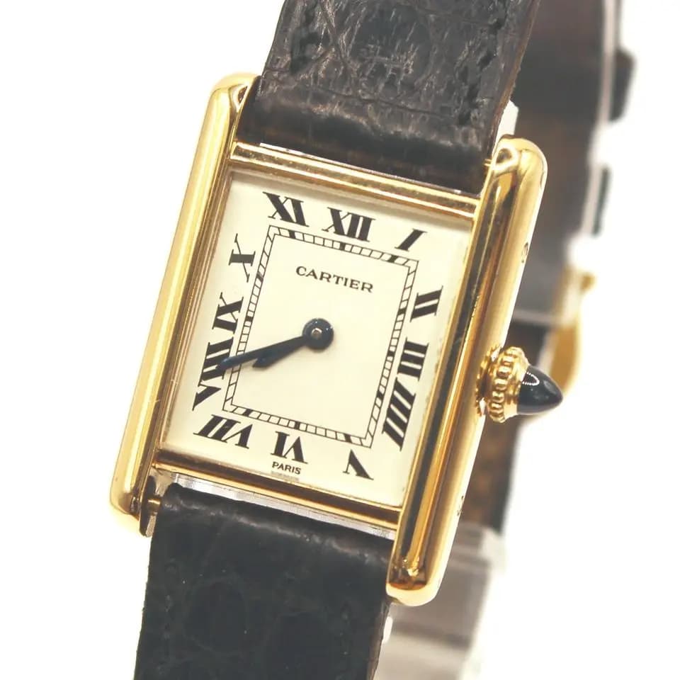 Cartier Tank Louis Cartier Ref. 78087 In 750er Gelbgold FULL SET
