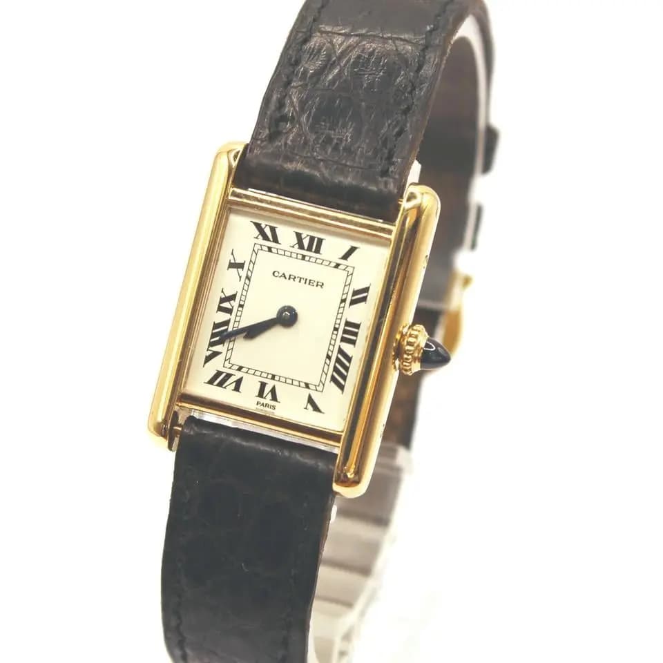 Cartier Tank Louis Cartier Ref. 78087 In 750er Gelbgold FULL SET