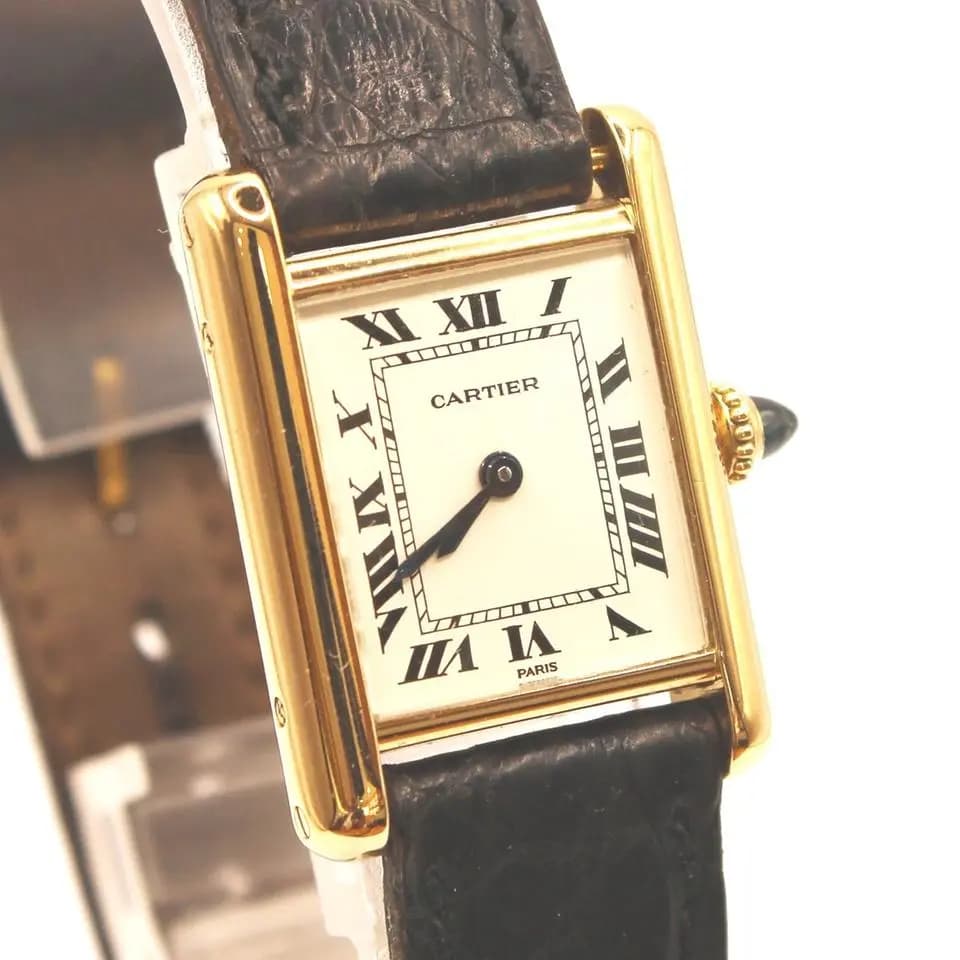 Cartier Tank Louis Cartier Ref. 78087 In 750er Gelbgold FULL SET