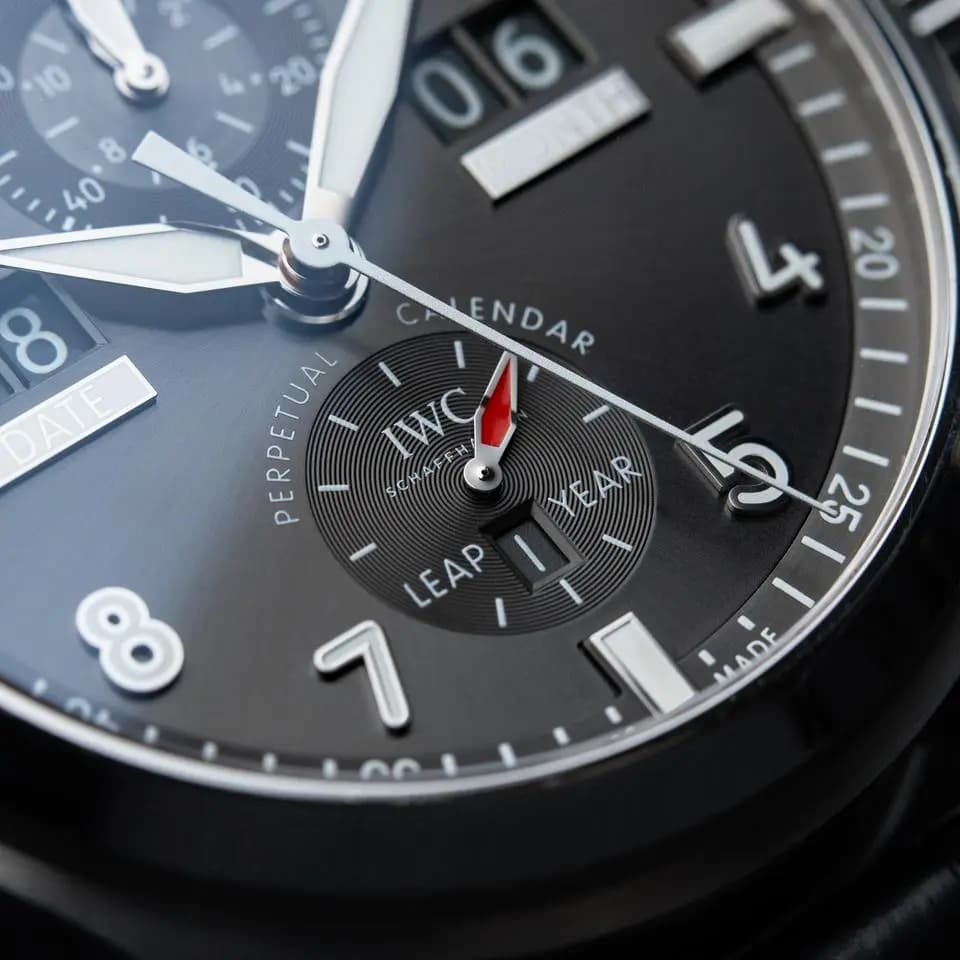 IWC Spitfire Perpetual Calendar Digital Date-Month Chronograph Steel Grey