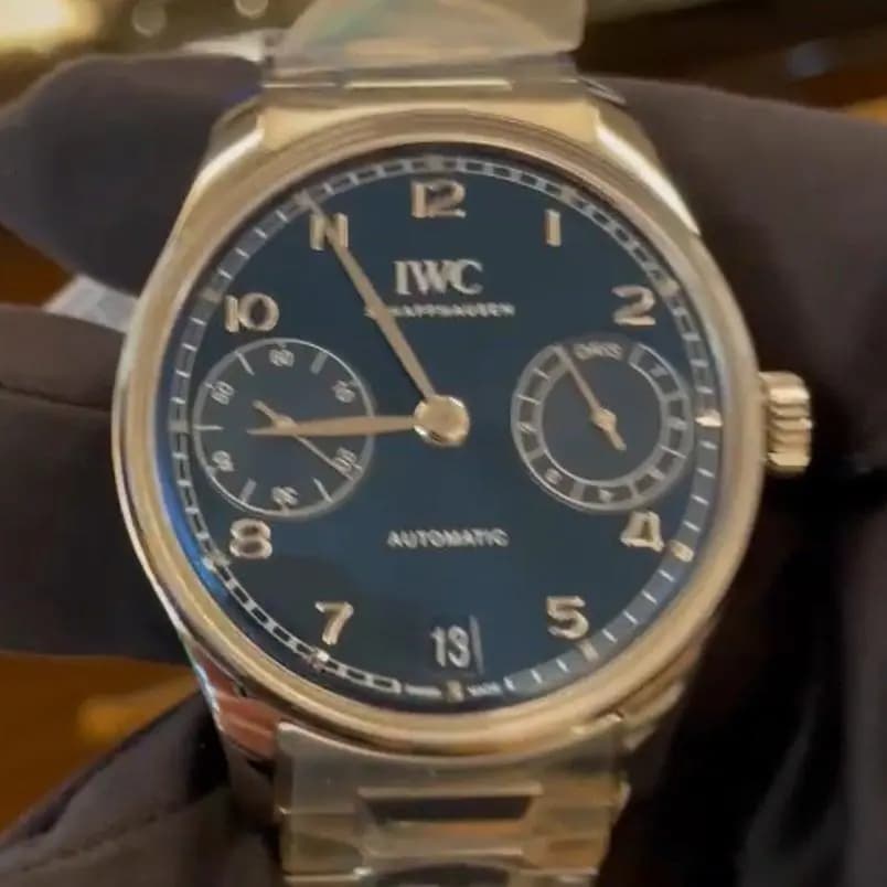 IWC Portugieser Automatic 42 - IW501704 - Blue Dial