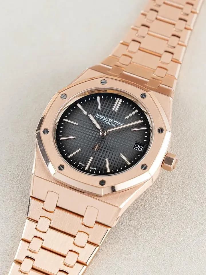Audemars Piguet Royal Oak Jumbo "Grey" Rose Gold
