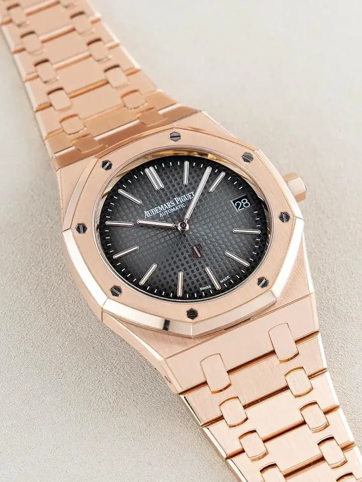 Audemars Piguet Royal Oak Jumbo "Grey" Rose Gold