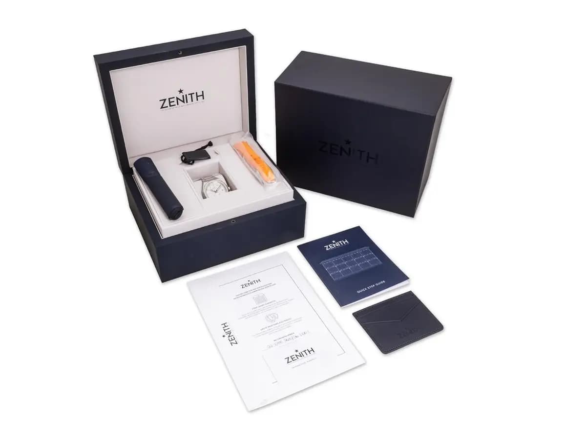 Zenith DEFY SKYLINE CLOSED DIAL Ref 06-9300-3620-06-I001 Stainless Steel Box Papers Bj-2025 New-Like