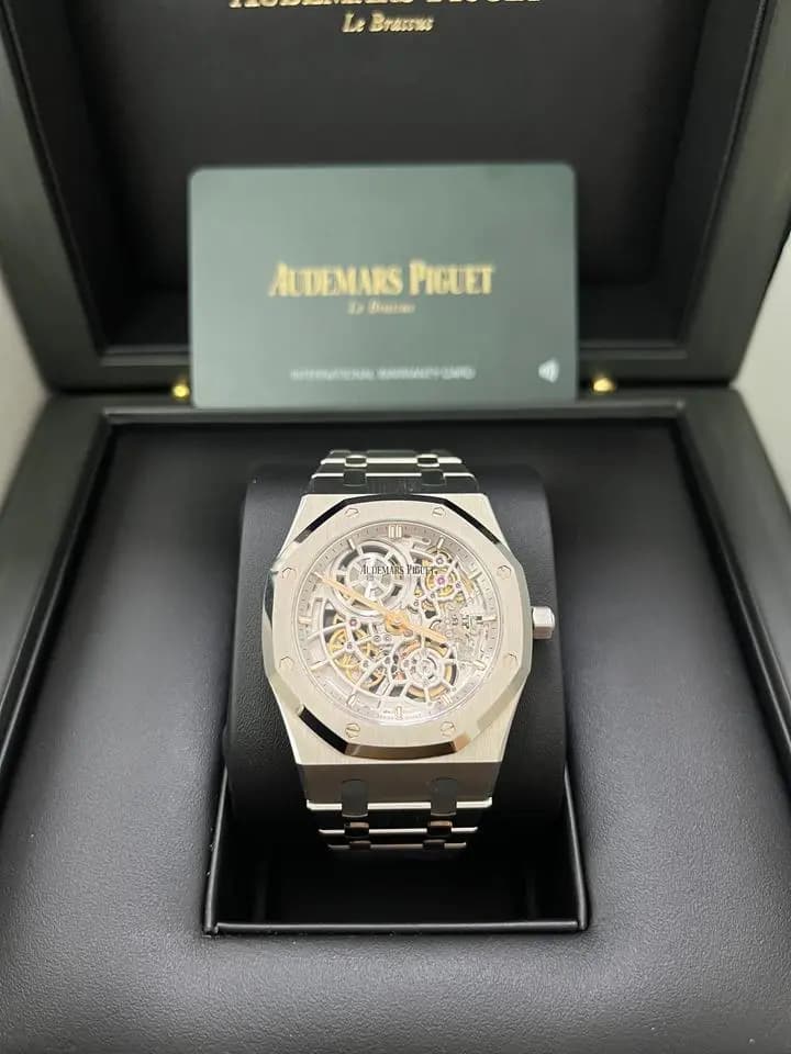 Audemars Piguet Royal Oak "Jumbo" Extra-Thin Squelette "50TH ANNIVERSARY" Ref. 16204ST.OO.1240ST.01