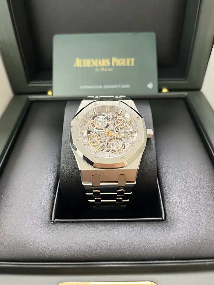 Audemars Piguet Royal Oak "Jumbo" Extra-Thin Squelette "50TH ANNIVERSARY" Ref. 16204ST.OO.1240ST.01