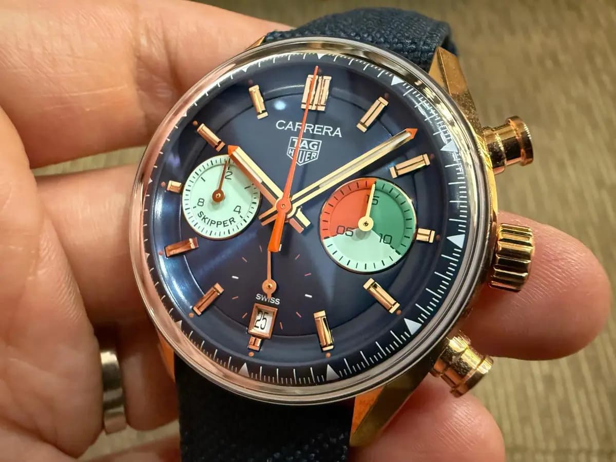 TAG Heuer Carrera Skipper Glass Box Unworn 2024 Complete Set Skipper Rose Gold