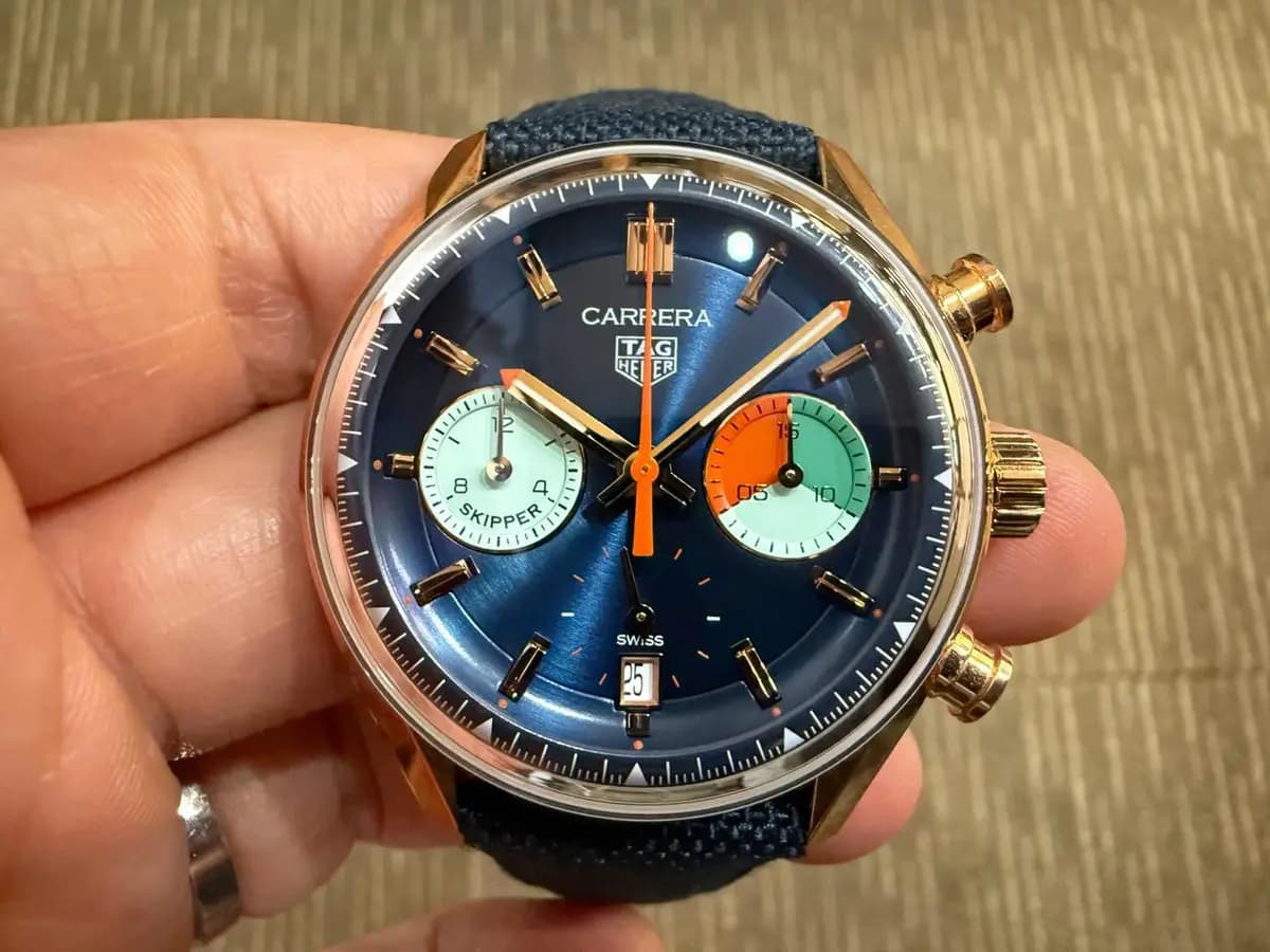 TAG Heuer Carrera Skipper Glass Box Unworn 2024 Complete Set Skipper Rose Gold