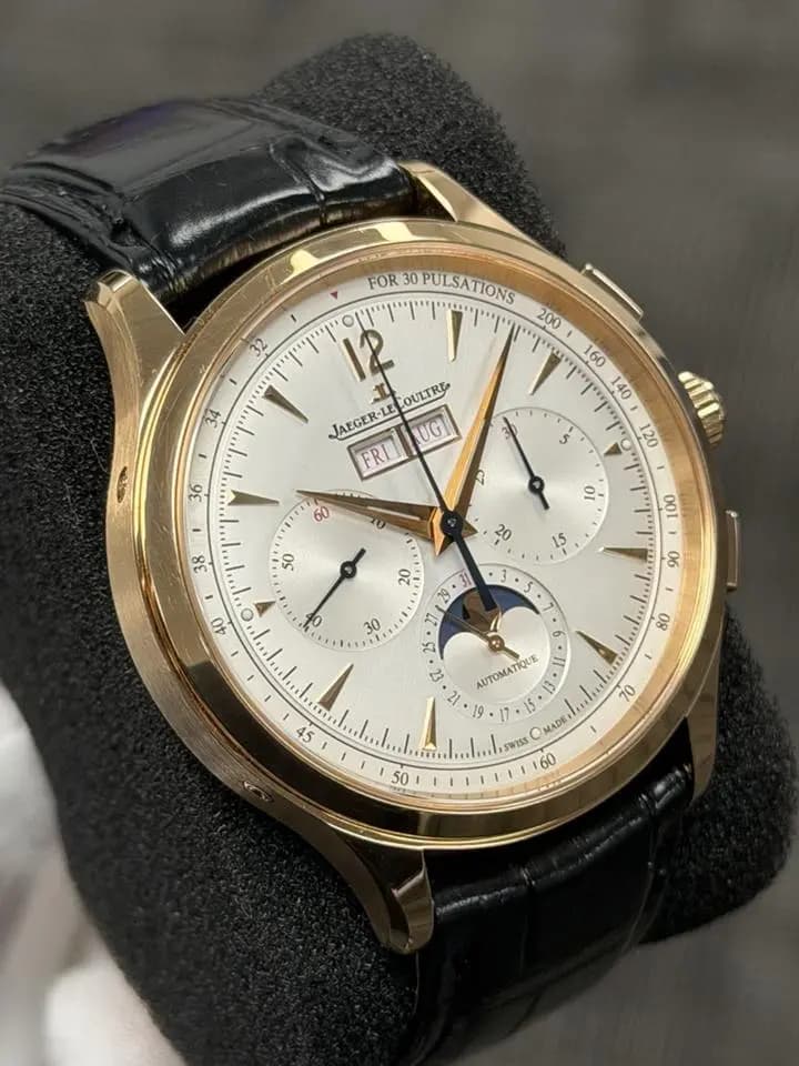 Jaeger-LeCoultre Master Control Chronograph Calendar 40mm Automatic In Stock, Full Set, Rose Gold, Chronograph, Moonphase