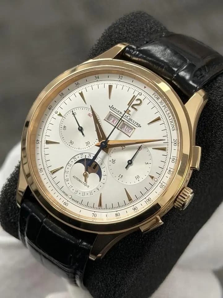 Jaeger-LeCoultre Master Control Chronograph Calendar 40mm Automatic In Stock, Full Set, Rose Gold, Chronograph, Moonphase
