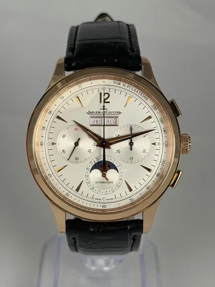 Jaeger-LeCoultre Master Control Chronograph Calendar 40mm Automatic In Stock, Full Set, Rose Gold, Chronograph, Moonphase