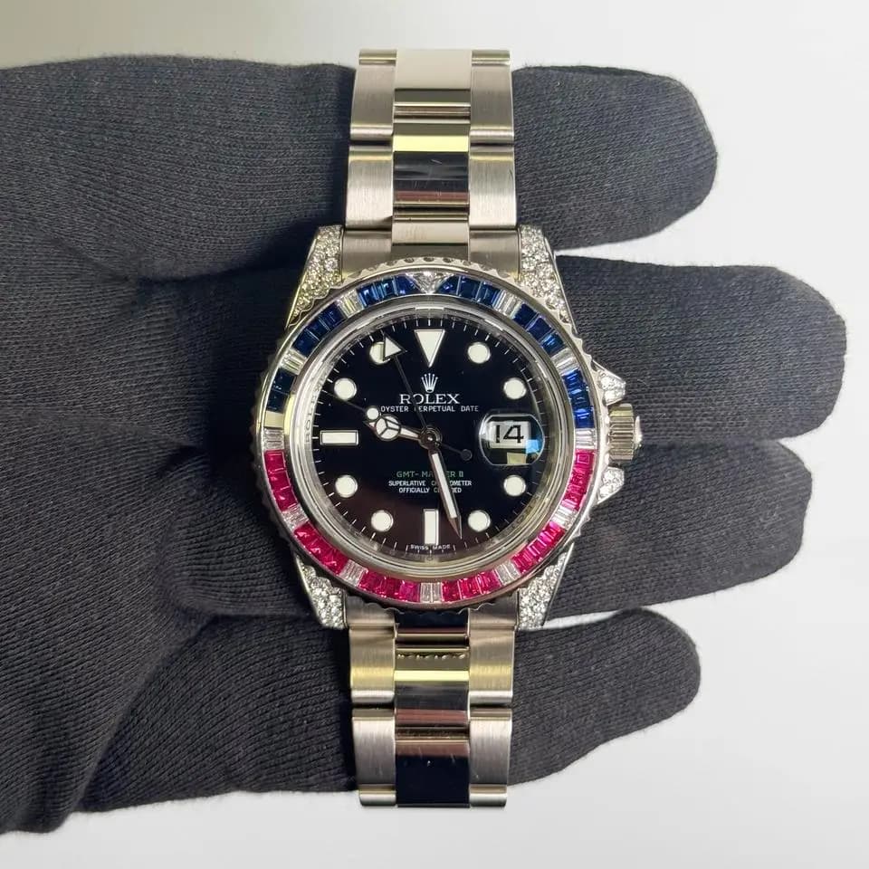 Rolex GMT Master II 40mm Black Dial Watch Ref# 116759SARU