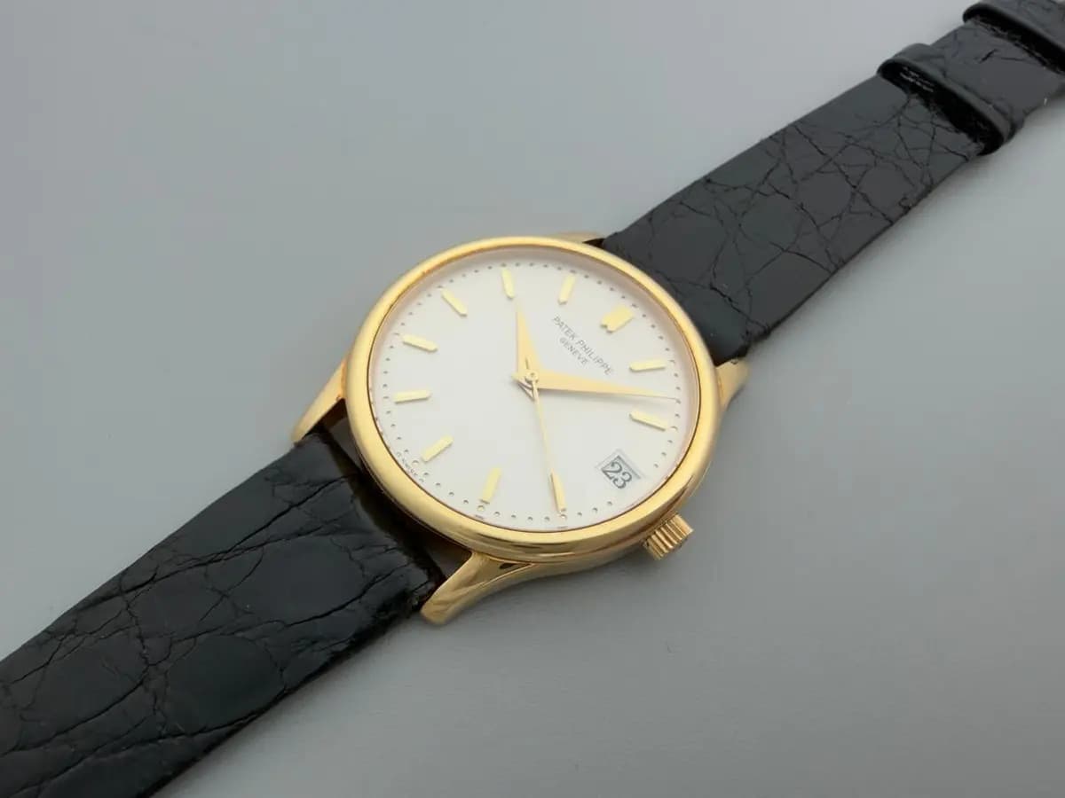 Patek Philippe Calatrava 3998J, Certificate, 34mm, automatic, date, excellent condition