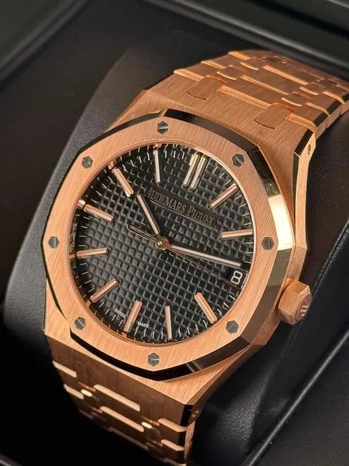 Audemars Piguet Royal Oak Complete Full Set Box & Papers 15510OR Black Dial