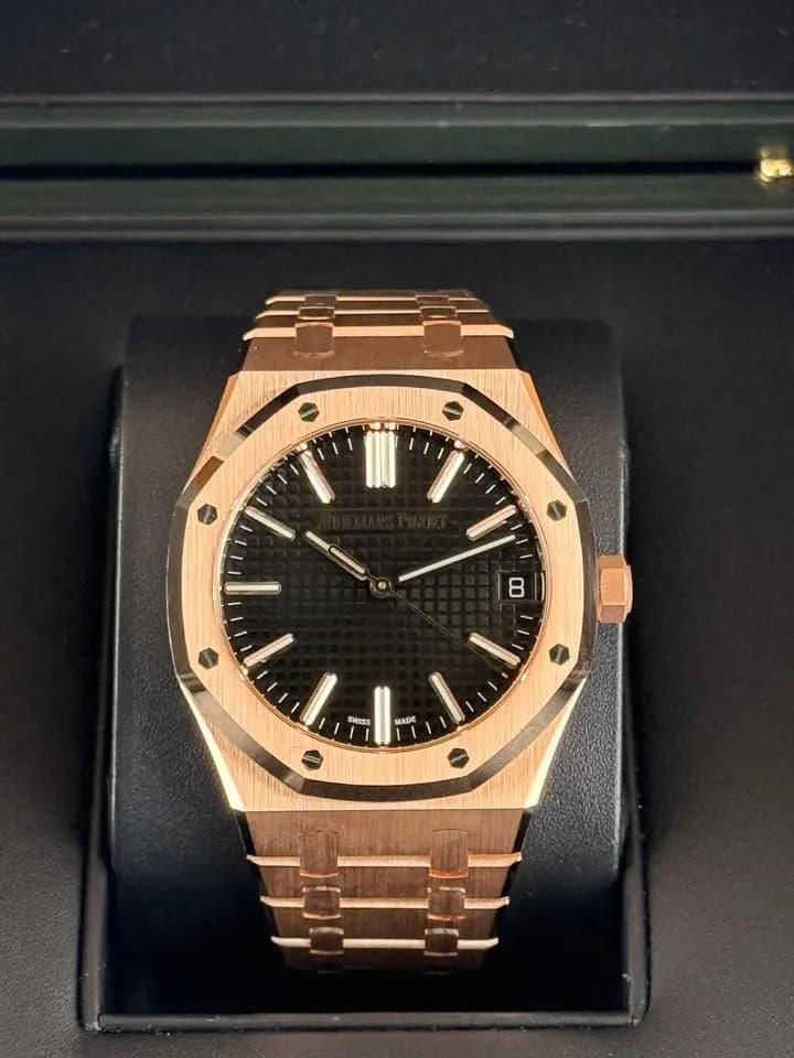 Audemars Piguet Royal Oak Complete Full Set Box & Papers 15510OR Black Dial