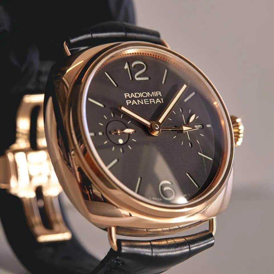 Panerai Radiomir Tourbillon GMT Oro Rosso 18K Rose Gold PAM00330 - COM003630