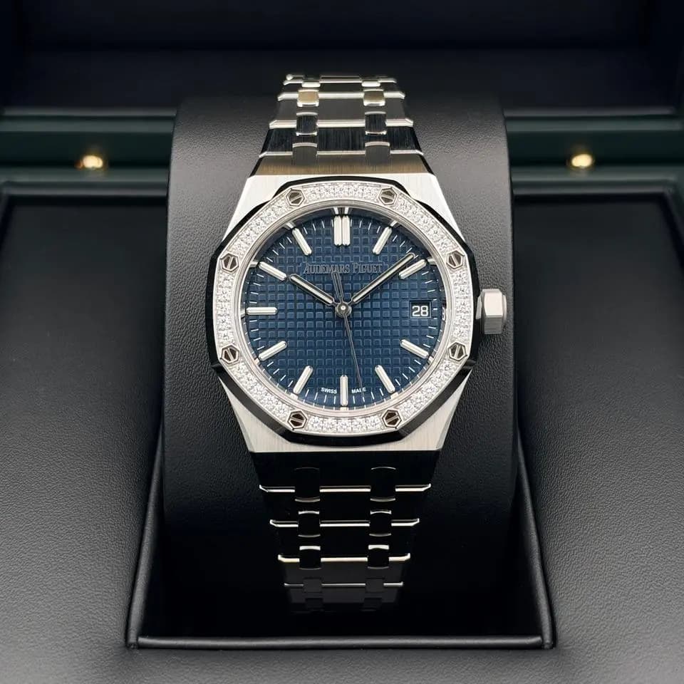 Audemars Piguet Royal Oak 37mm Steel Blue Diamond Dial New 2026