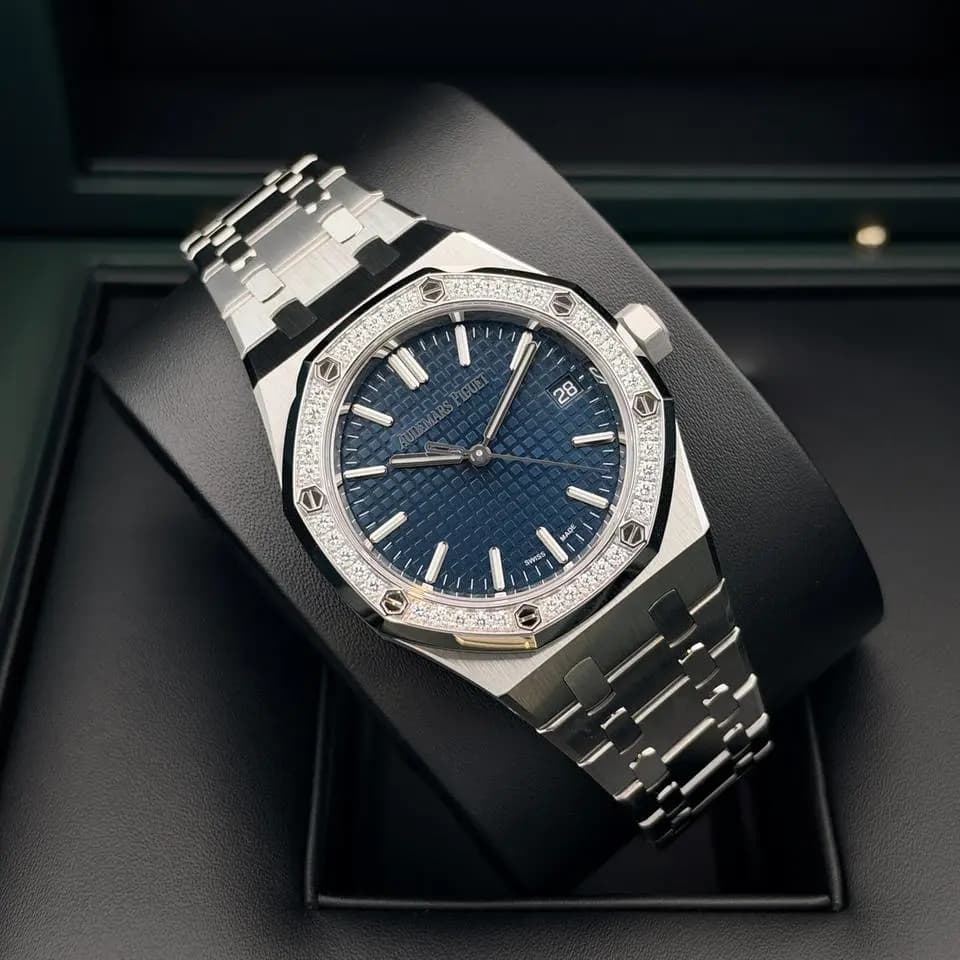 Audemars Piguet Royal Oak 37mm Steel Blue Diamond Dial New 2026