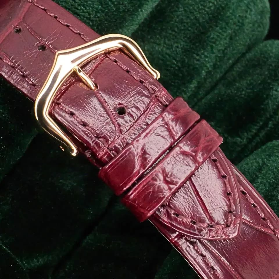 Cartier MINT COMPLETE SET Santos-Dumont Micro-Rotor Skeleton 18K Rose Gold Alligator 31mm WHSA0030
