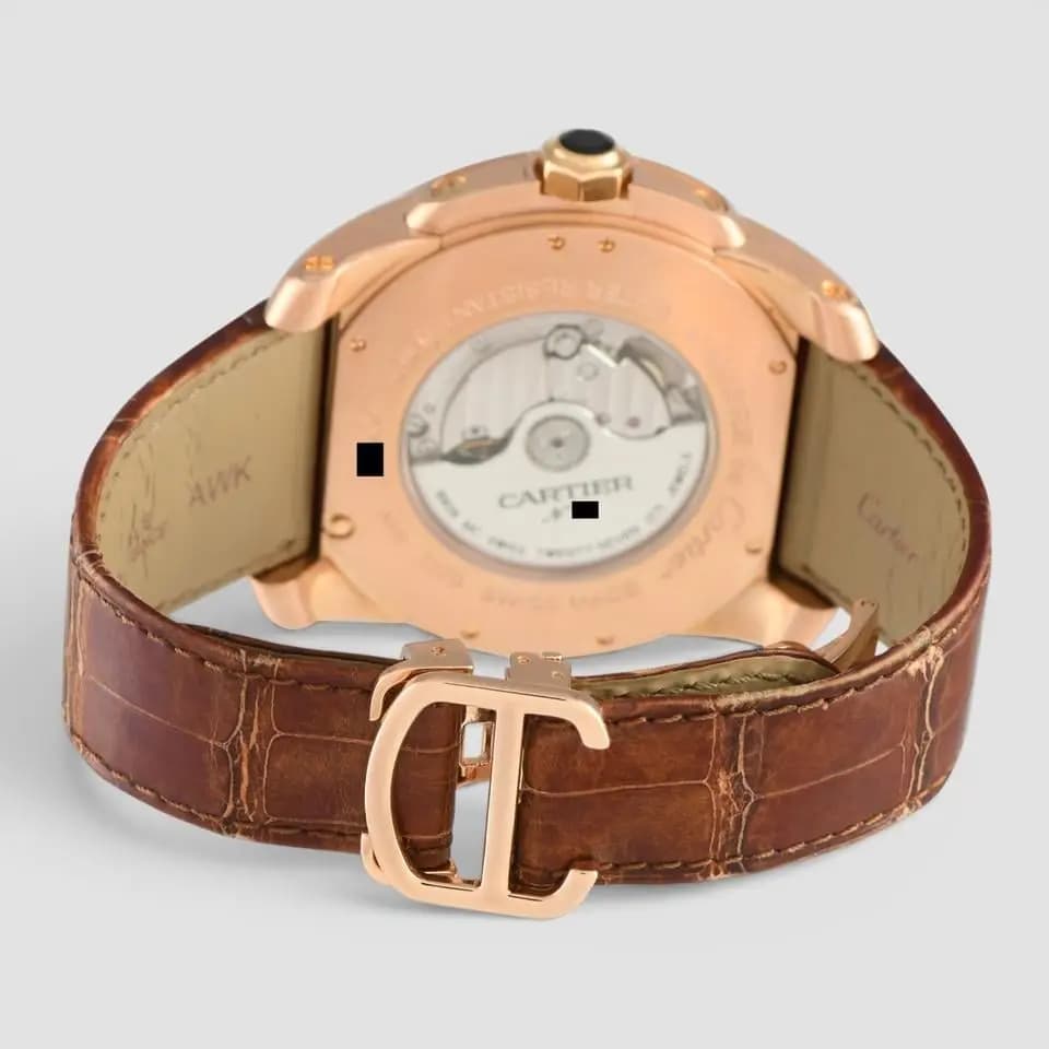 Cartier Calibre de Multiple Time Zone Rose Gold Watch