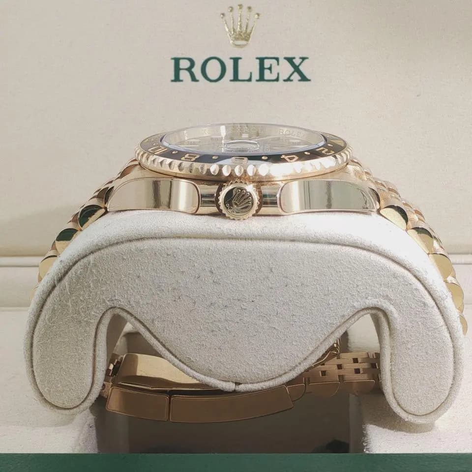 Rolex 2025 GMT-Master II 126718GNNR Tiger Iron Dial Yellow Gold New Full Set Tiger Iron Dial 18K Yellow Gold Jubilee Bracelet