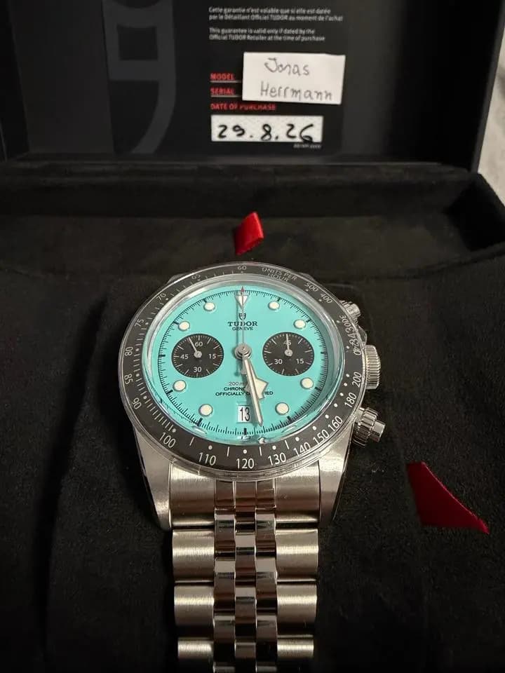 Tudor Black Bay Black Bay Chrono Flamingo Blue M79360N-0024 Full Set ungetra
