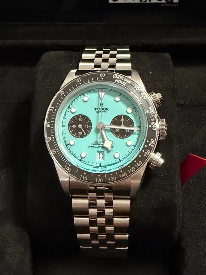 Tudor Black Bay Black Bay Chrono Flamingo Blue M79360N-0024 Full Set ungetra