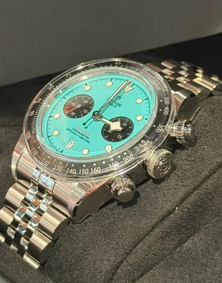 Tudor Black Bay Black Bay Chrono Flamingo Blue M79360N-0024 Full Set ungetra