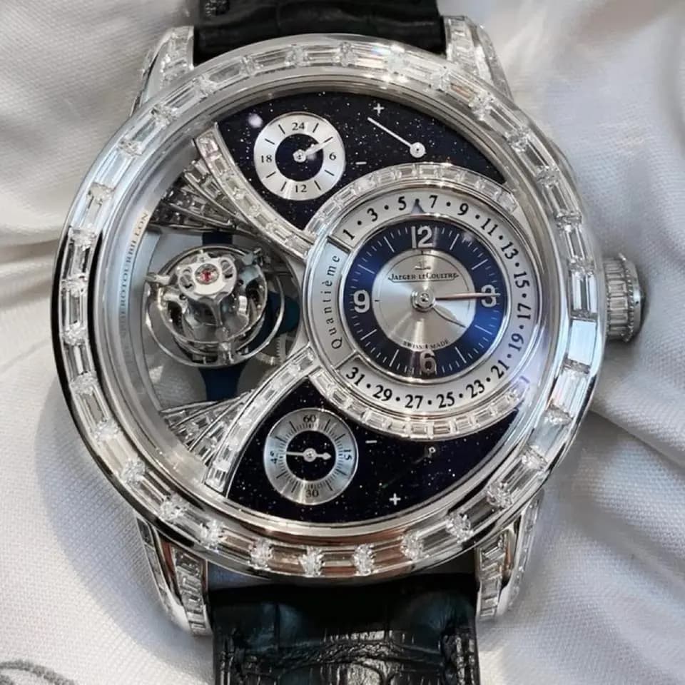 Jaeger-LeCoultre Duomètre Tourbilion Full set / Diamond Bezel
