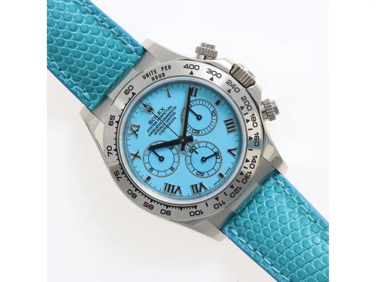 Rolex Daytona Beach Turquoise Dial Ref. 116519 Excellent Conditions Never Polished One Owner Italian 2009
