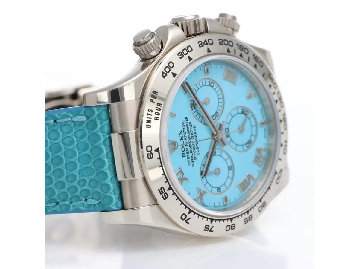 Rolex Daytona Beach Turquoise Dial Ref. 116519 Excellent Conditions Never Polished One Owner Italian 2009