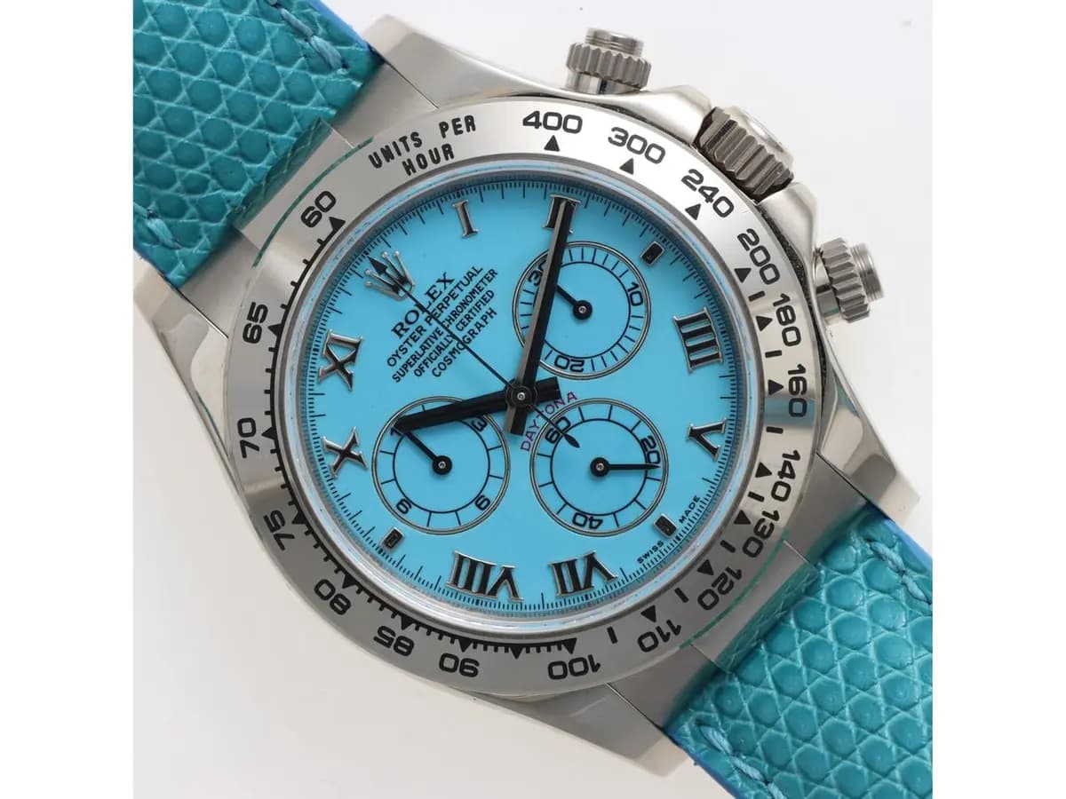 Rolex Daytona Beach Turquoise Dial Ref. 116519 Excellent Conditions Never Polished One Owner Italian 2009