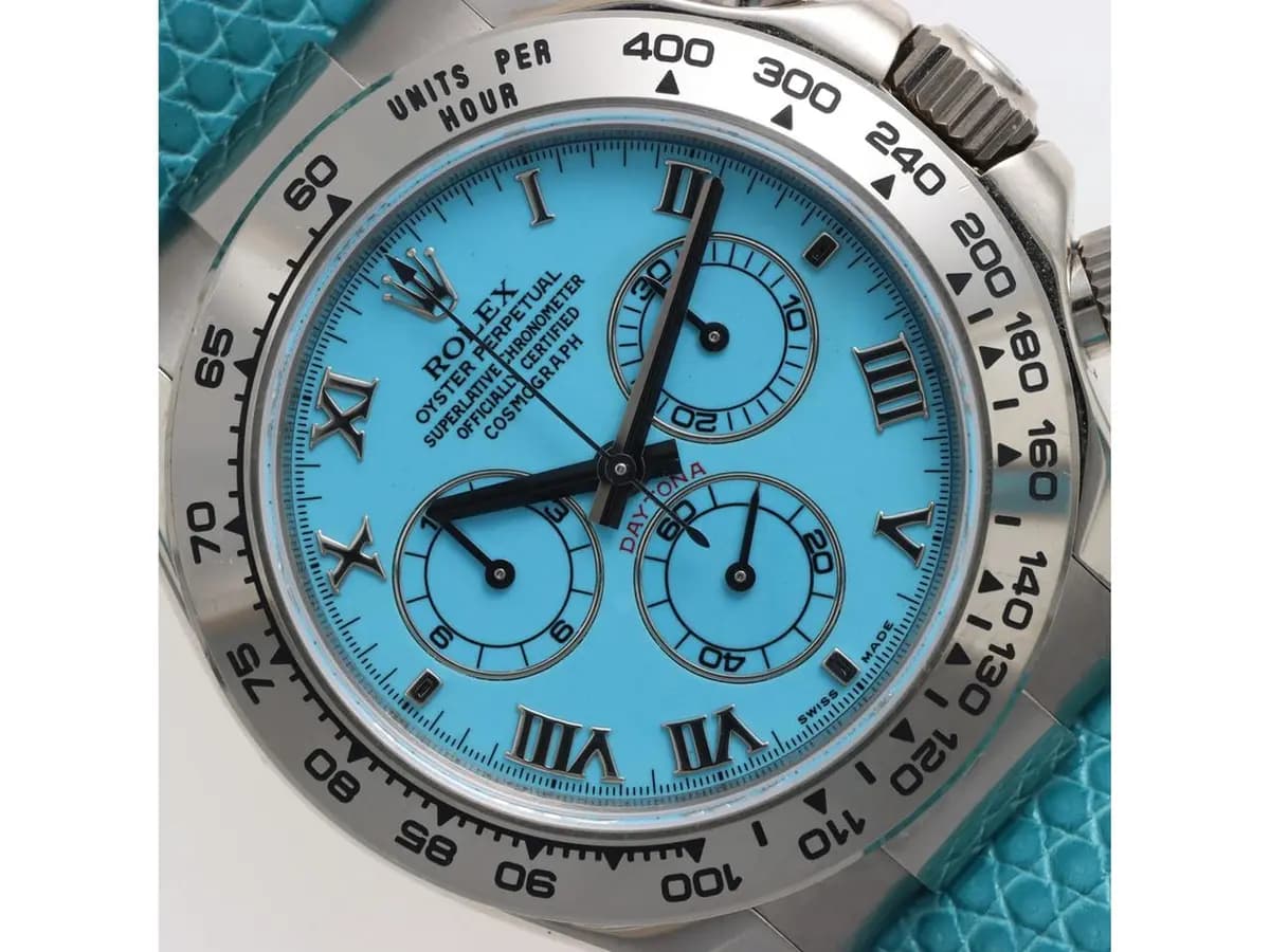 Rolex Daytona Beach Turquoise Dial Ref. 116519 Excellent Conditions Never Polished One Owner Italian 2009