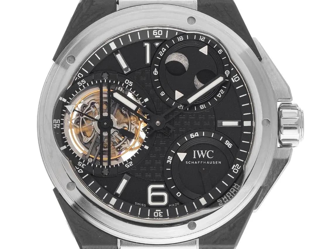 IWC Ingenieur Tourbillon Ref.IW590001 2013 Full Set wie Neu Vintage Limitiert Ingenieur Tourbillon 950 Platin / Keramik
