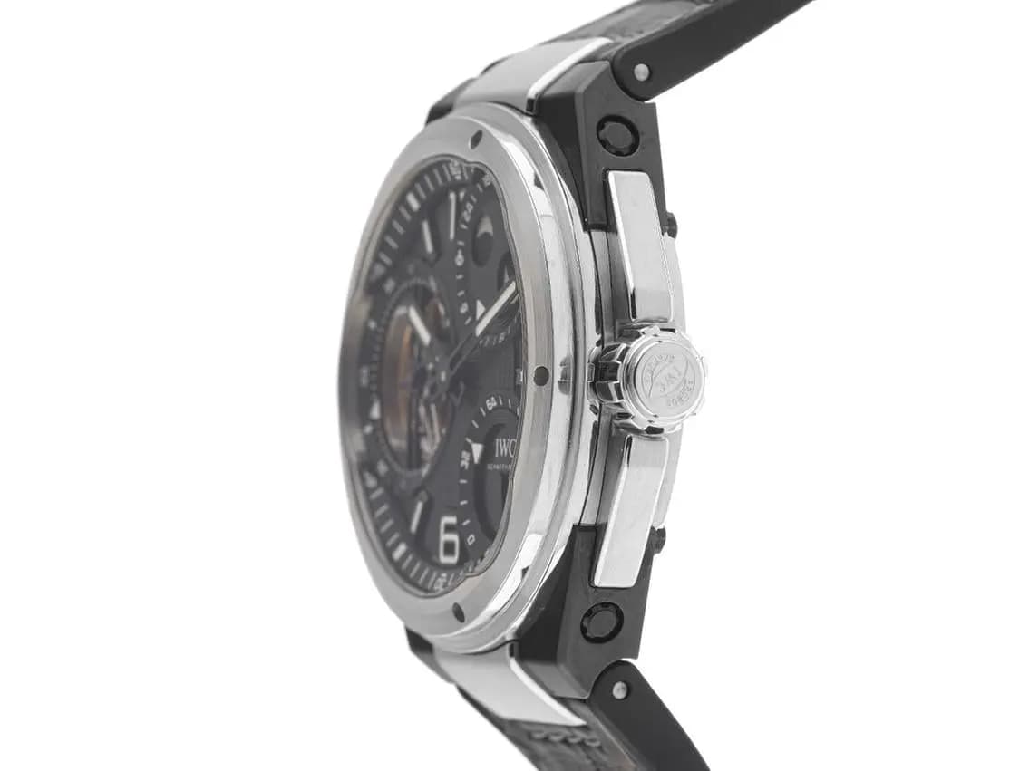 IWC Ingenieur Tourbillon Ref.IW590001 2013 Full Set wie Neu Vintage Limitiert Ingenieur Tourbillon 950 Platin / Keramik