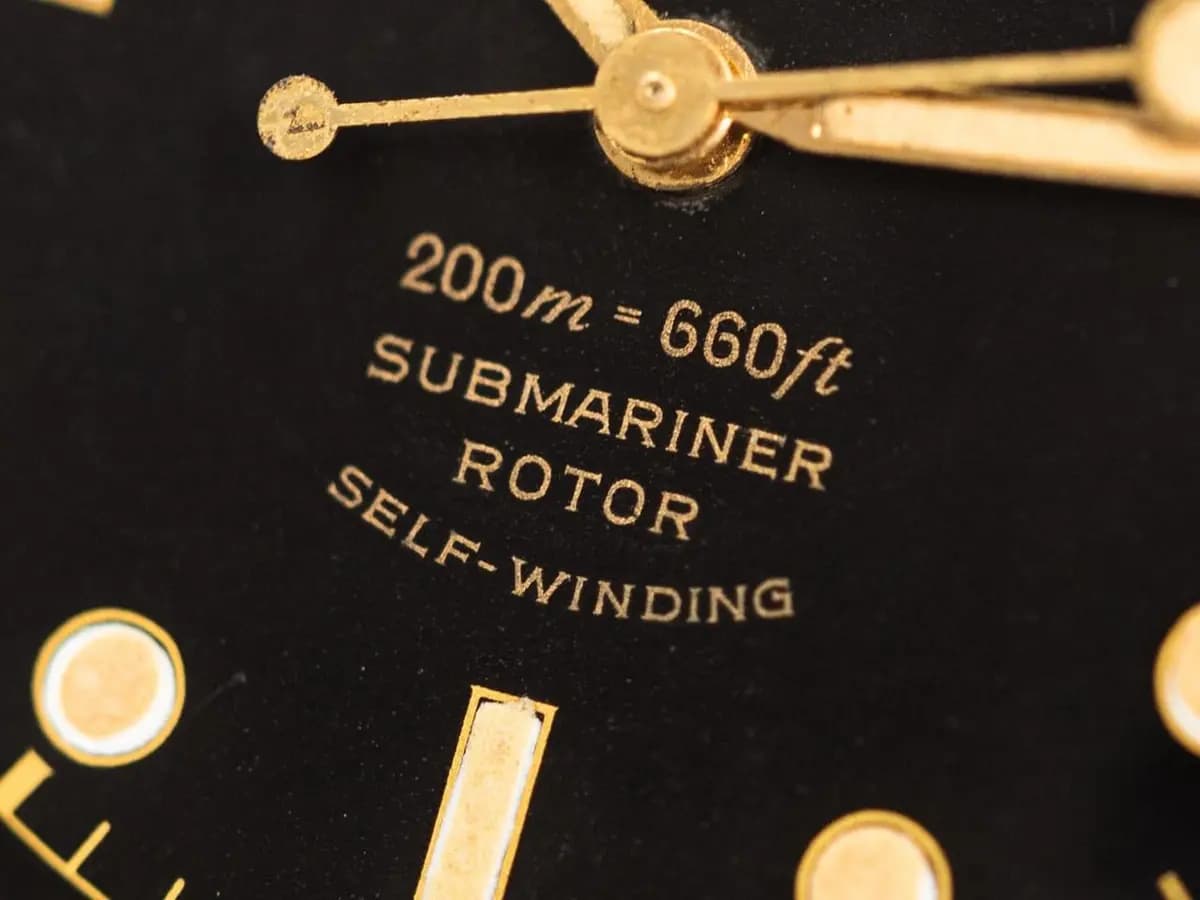 Tudor Vintage SUBMARINER SQUARE CROWN GUARDS Ref-7928 Radium Chapter Gilt Dial Year 1959