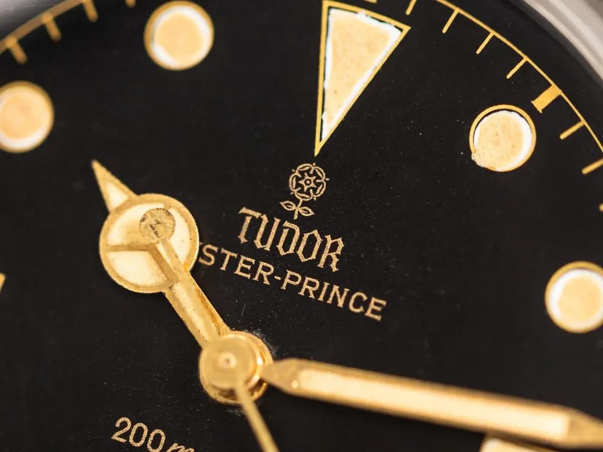 Tudor Vintage SUBMARINER SQUARE CROWN GUARDS Ref-7928 Radium Chapter Gilt Dial Year 1959