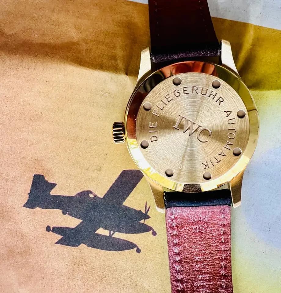 IWC Mark Xii Pilot Yellow Gold - full set - fresh from IWC - Service