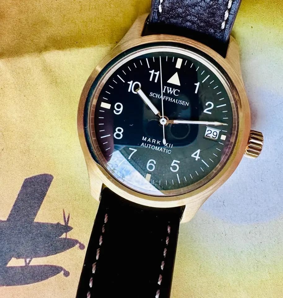 IWC Mark Xii Pilot Yellow Gold - full set - fresh from IWC - Service