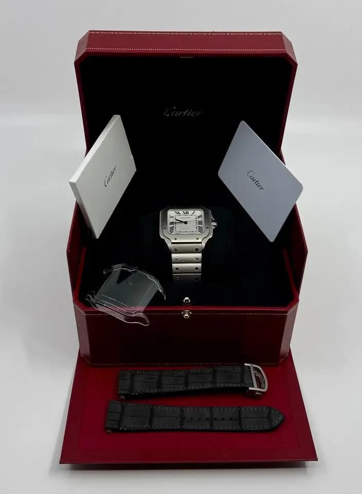 Cartier New 2026 - Cartier Santos de Cartier Large - White Dial - Titanium - WSSA0089