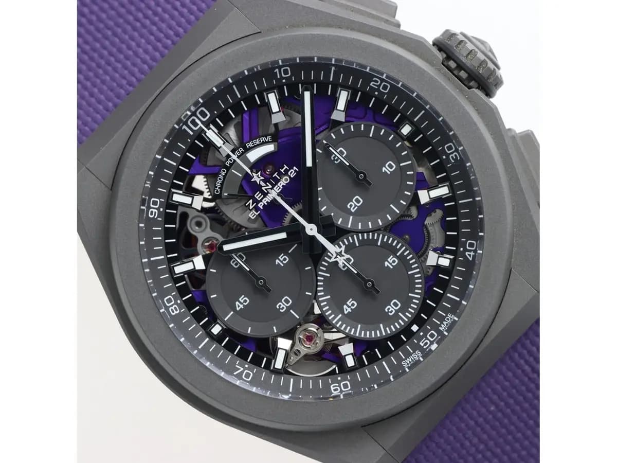 Zenith Defy El Primero 21 Ultraviolet Titanium Excellent Conditions Full Set 2021