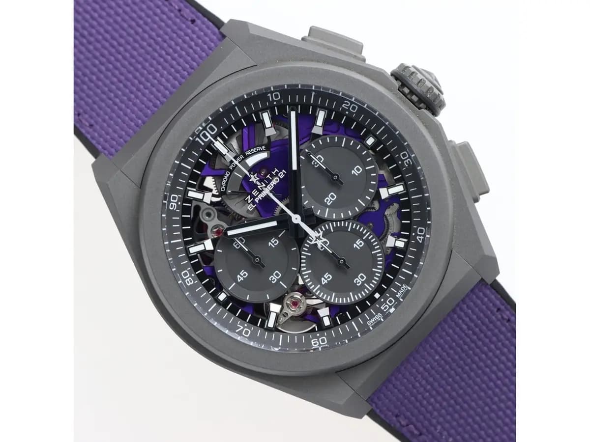 Zenith Defy El Primero 21 Ultraviolet Titanium Excellent Conditions Full Set 2021