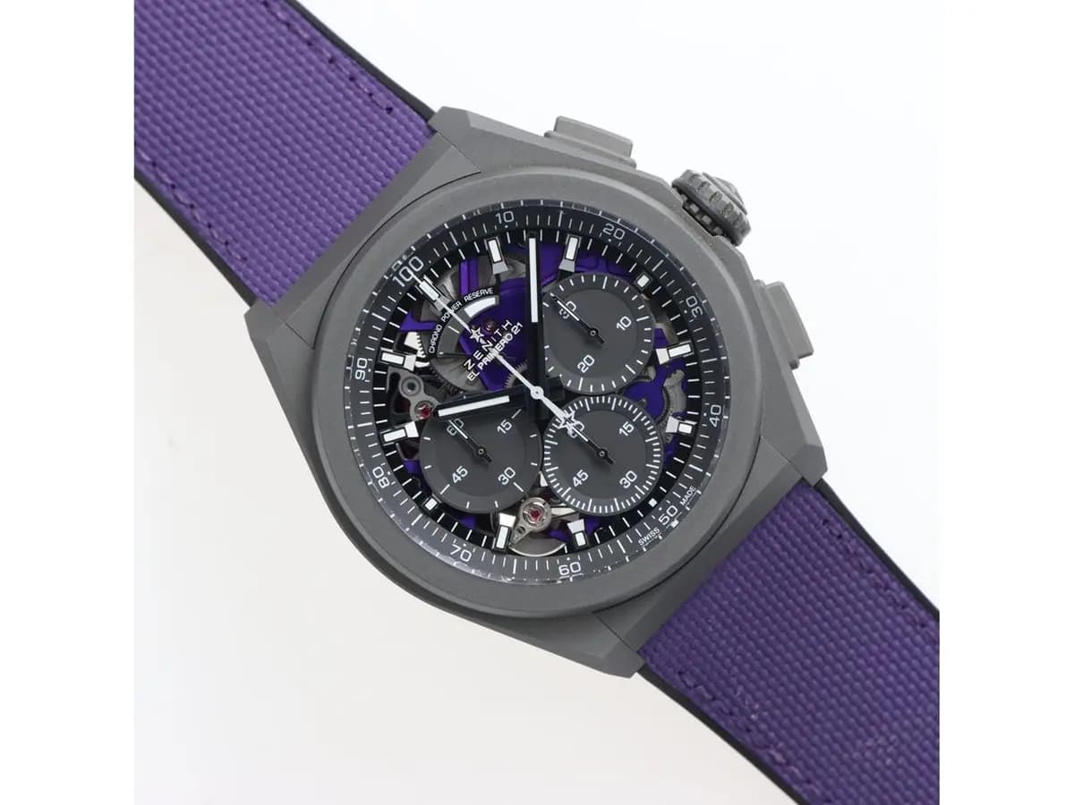 Zenith Defy El Primero 21 Ultraviolet Titanium Excellent Conditions Full Set 2021