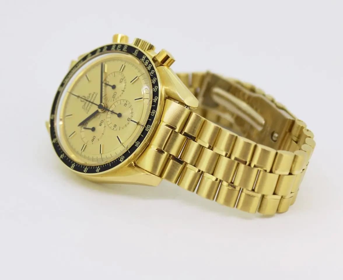 Omega Speedmaster Apollo XI 18Karat Gold 345.0802 vintage First Owner Collectors Watch