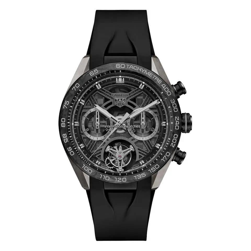 TAG Heuer Carrera Tourbillon CBU5080.FT6272 TAG Heuer Carrera Chronograph Tourbillon Extreme Sport - Automatic, 44 mm, Titanium coated with black DLC