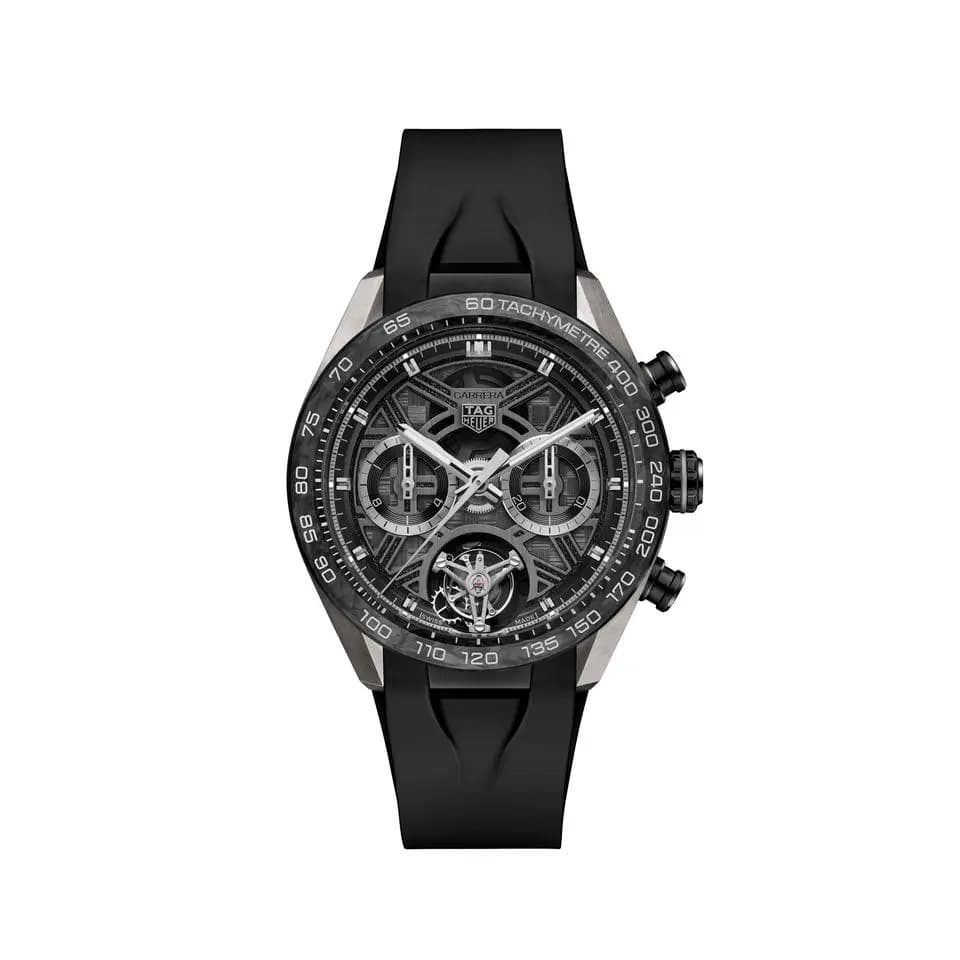 TAG Heuer Carrera Tourbillon CBU5080.FT6272 TAG Heuer Carrera Chronograph Tourbillon Extreme Sport - Automatic, 44 mm, Titanium coated with black DLC